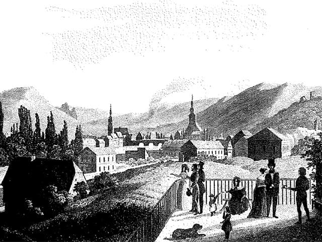 Kreuznach 1838, Ansicht von Norden